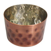 Zodiac Stainless Steel Antique Copper Hammered Presentation Cup 8x5cm